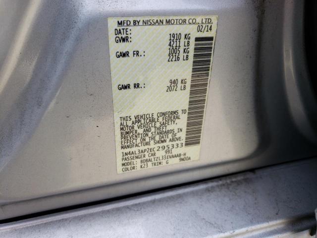 1N4AL3AP2EC295333 Nissan ALTIMA 2.5