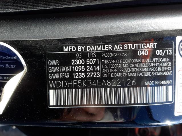 WDDHF5KB4EA822126 Mercedes-Benz E 350