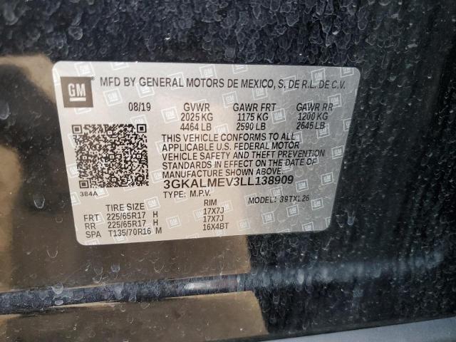 3GKALMEV3LL138909 GMC Terrain Sle