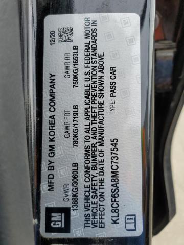 2021 CHEVROLET SPARK 2LT - KL8CF6SA8MC737545