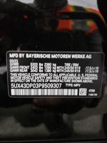 2023 BMW X3 SDRIVE3 - 5UX43DP03P9S09307