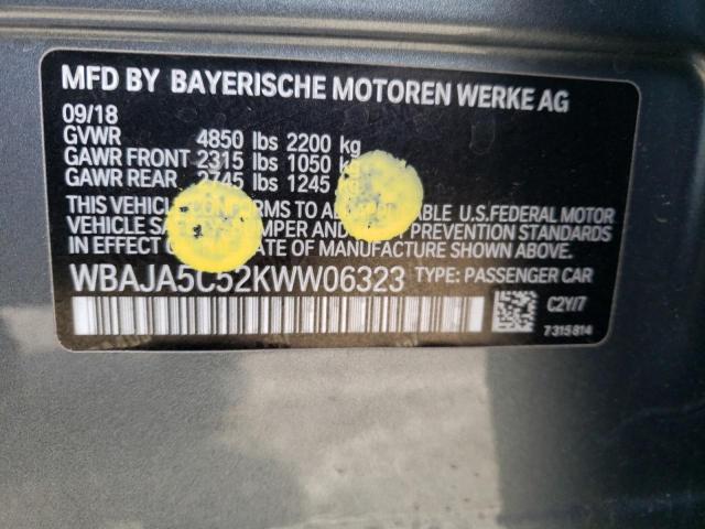 WBAJA5C52KWW06323 BMW 530 I