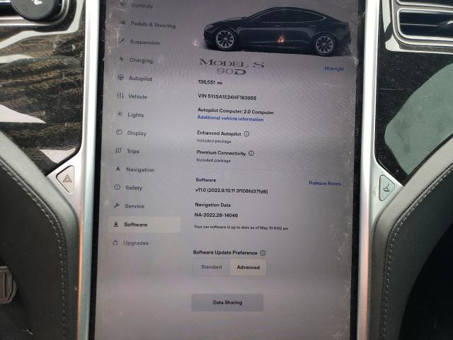 5YJSA1E24HF183955 Tesla MODEL S