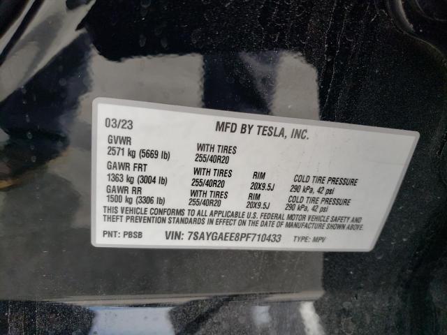 7SAYGAEE8PF710433 Tesla Model Y