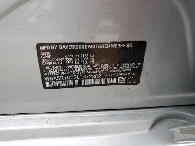 2020 BMW 330XI - WBA5R7C03LFH72302