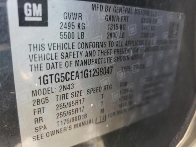 1GTG5CEA1G1298047 GMC CANYON SLE
