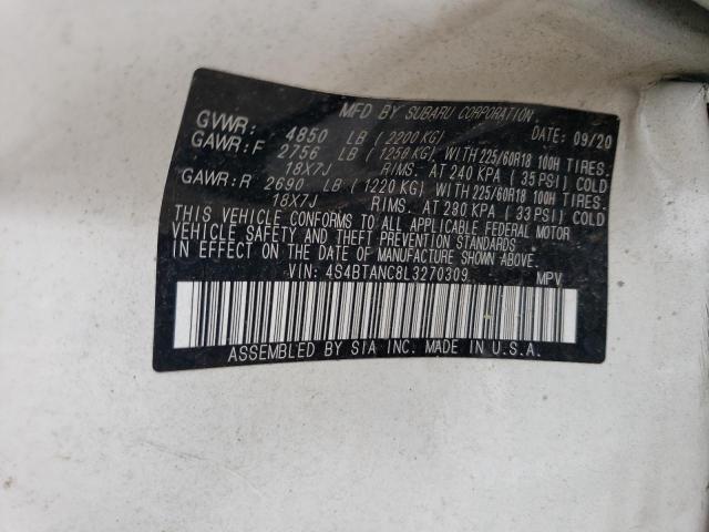 4S4BTANC8L3270309 Subaru Outback Limited
