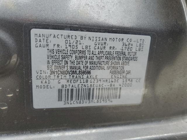 3N1CN8DV3ML859596 Nissan VERSA S