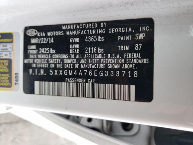 5XXGM4A76EG333718 KIA Optima Lx