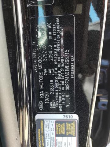 3KPF24AD1ME298715 KIA FORTE FE