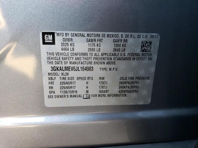 3GKALMEV6JL164983 GMC Terrain Sle