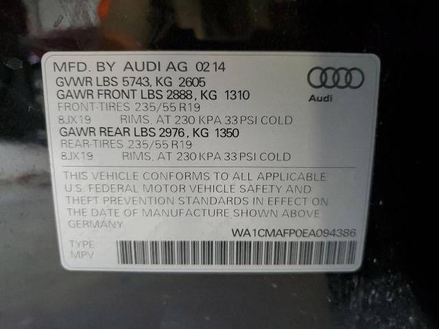 VIN WA1CMAFP0EA094386 2014 Audi Q5, Tdi Premium Plus no.12