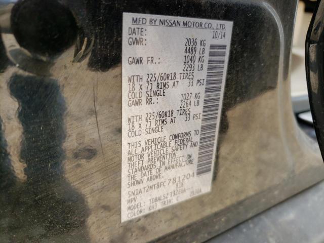 5N1AT2MT8FC781204 Nissan ROGUE S