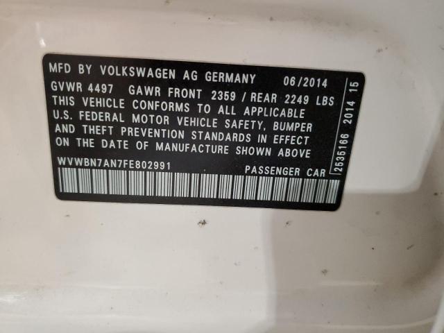 2015 VOLKSWAGEN CC SPORT - WVWBN7AN7FE802991