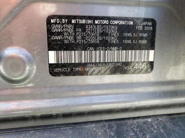 2018 MITSUBISHI RVR SE JA4AJ3AU5JU601042