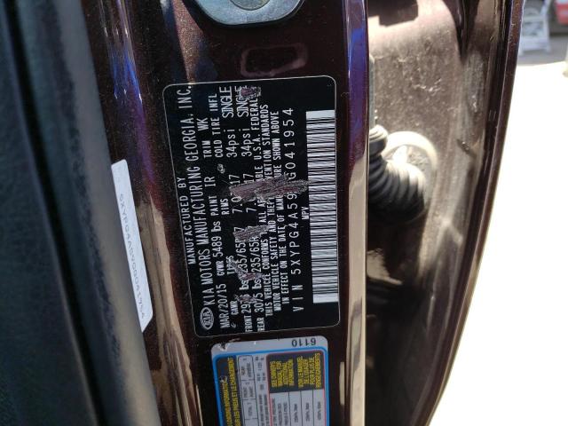 5XYPG4A59GG041954 KIA SORENTO LX