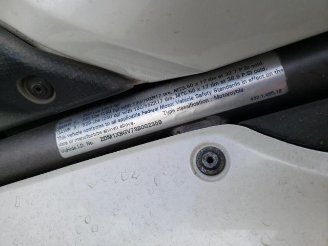 2008 DUCATI 848 ZDM1XBGV78B002359