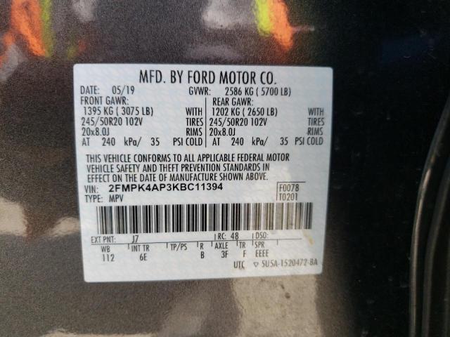 2FMPK4AP3KBC11394 Ford EDGE ST