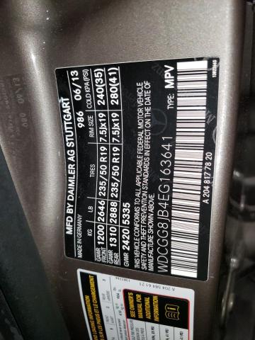 WDCGG8JB4EG163641 Mercedes-Benz Glk 350 4matic