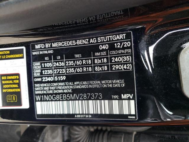 W1N0G8EB5MV287373 Mercedes-Benz Glc 300 4matic