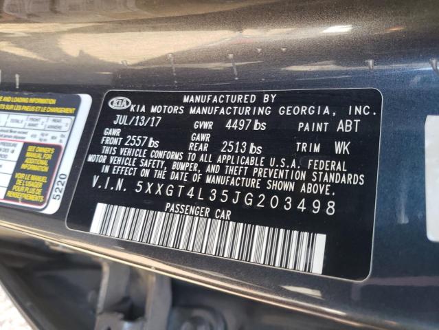 5XXGT4L35JG203498 KIA Optima Lx