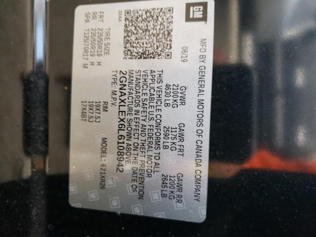 2020 CHEVROLET EQUINOX LT - 2GNAXLEX6L6108942