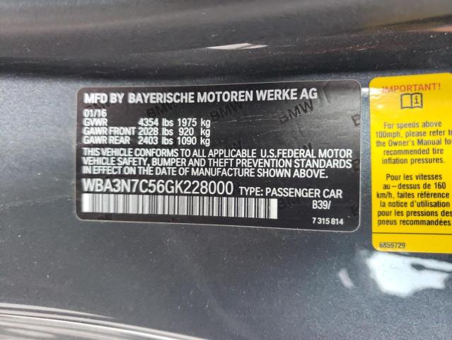 2016 BMW 428 I - WBA3N7C56GK228000