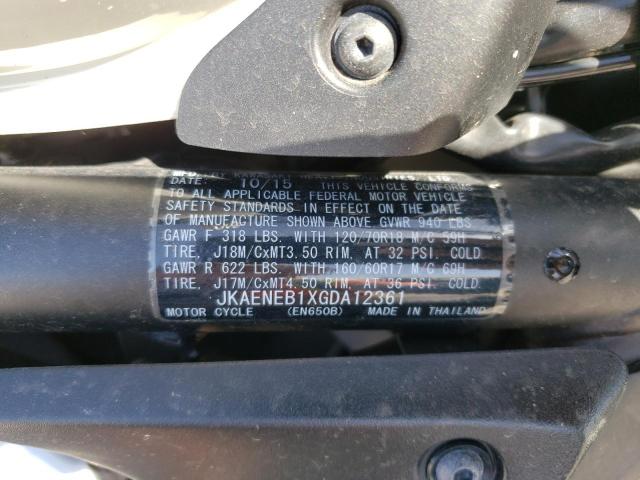 2016 KAWASAKI EN650 B JKAENEB1XGDA12361