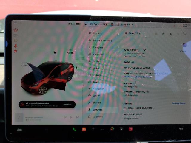 5YJYGDEE3MF099270 Tesla Model Y