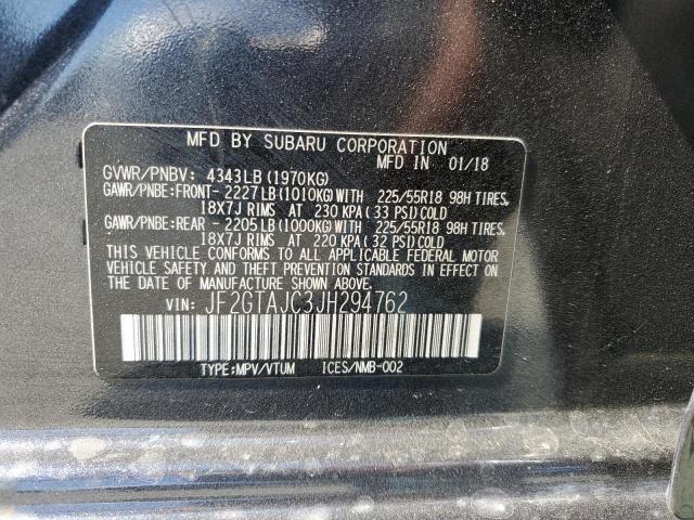 JF2GTAJC3JH294762 Subaru Crosstrek Limited