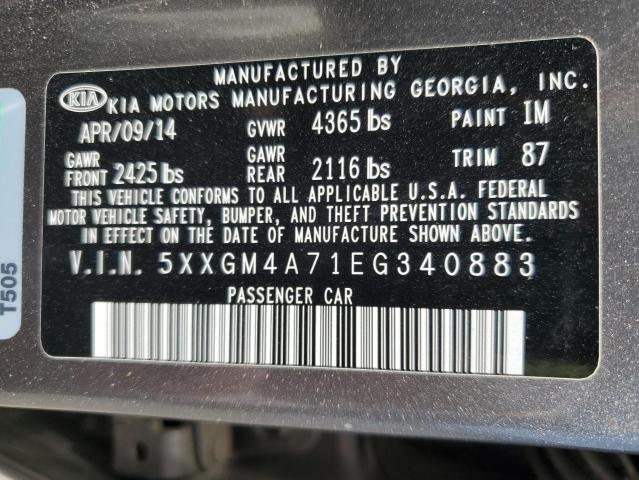 5XXGM4A71EG340883 KIA Optima Lx