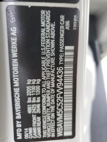 2015 BMW X1 XDRIVE3 WBAVM5C52FVV94436