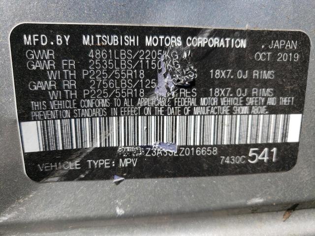 JA4AZ3A33LZ016658 Mitsubishi Outlander Se