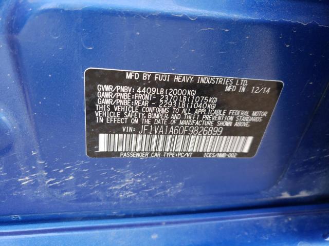 JF1VA1A60F9826899 Subaru WRX