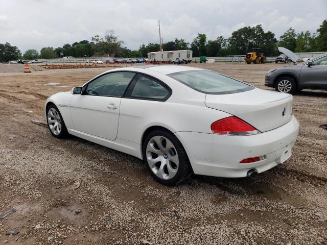 VIN: WBAEH135X7CR52182 Auction: COPART Lot: 51306003 Location: AL - MOBILE SOUTH WBAEH135X7CR52182 BMW 6 SERIES 2007 WHITE Photo 2