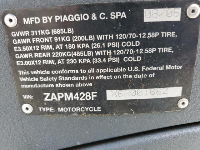 2006 PIAGGIO FLY 150 - ZAPM428FX65001662