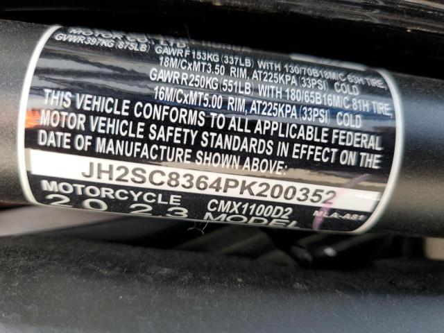 2023 HONDA CMX1100 T - JH2SC8364PK200352