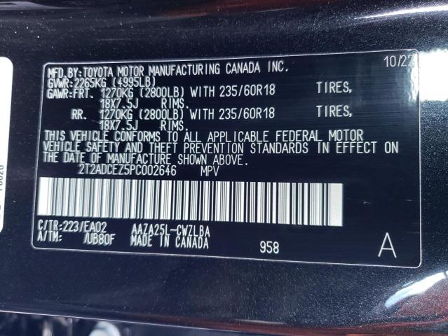 2023 LEXUS NX 250 - 2T2ADCEZ5PC002646