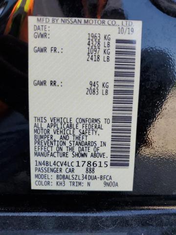 1N4BL4CV4LC178615 Nissan ALTIMA SR