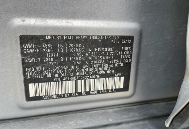 4S4BRBAC2E3234676 Subaru Outback 2.5i