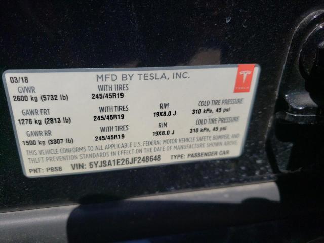 5YJSA1E26JF248648 Tesla MODEL S