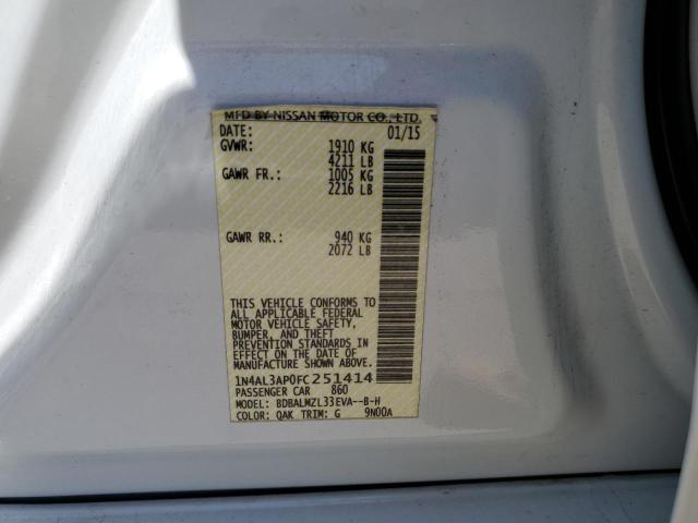 1N4AL3AP0FC251414 Nissan ALTIMA 2.5