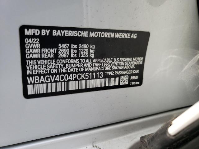 2023 BMW 840XI - WBAGV4C04PCK51113