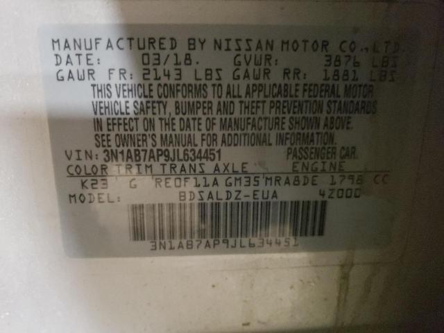 2018 NISSAN SENTRA S - 3N1AB7AP9JL634451