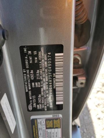 5XXGN4A75FG490574 KIA OPTIMA EX