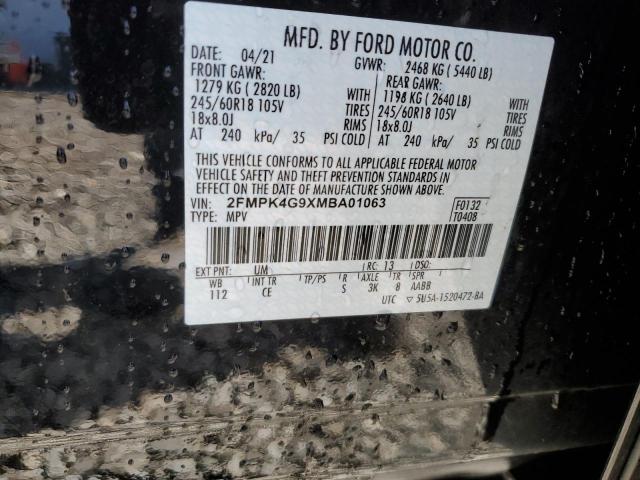 2FMPK4G9XMBA01063 2021 FORD EDGE, photo no. 13