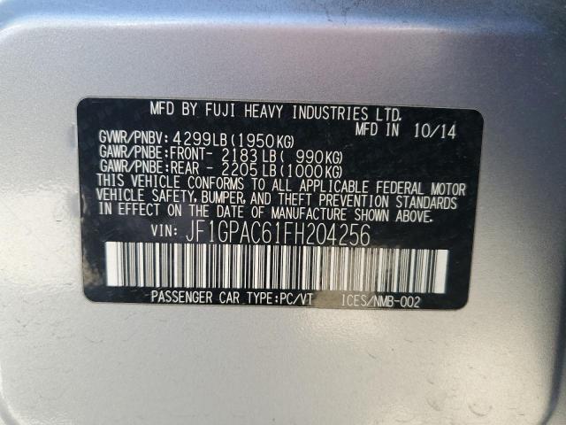 JF1GPAC61FH204256 Subaru Impreza Premium