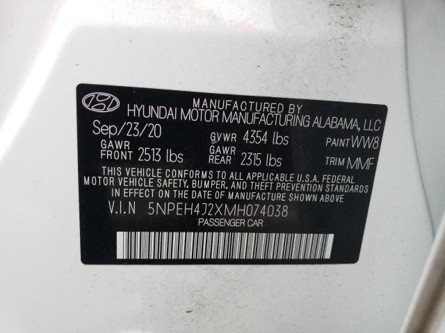 5NPEH4J2XMH074038 Hyundai Sonata Limited