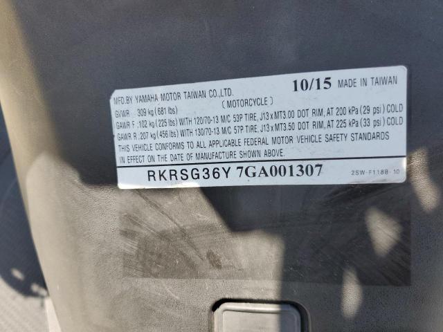 2016 YAMAHA 1100 VIRAG RKRSG36Y7GA001307