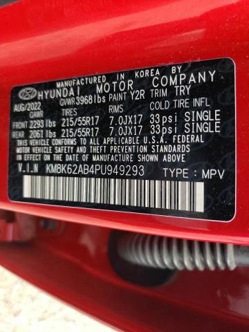 KM8K62AB4PU949293 Hyundai Kona Sel